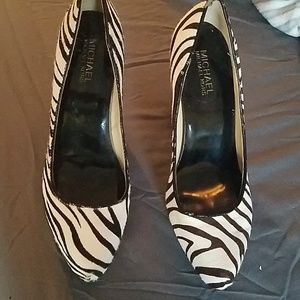 Michael Kors Zebra high heels